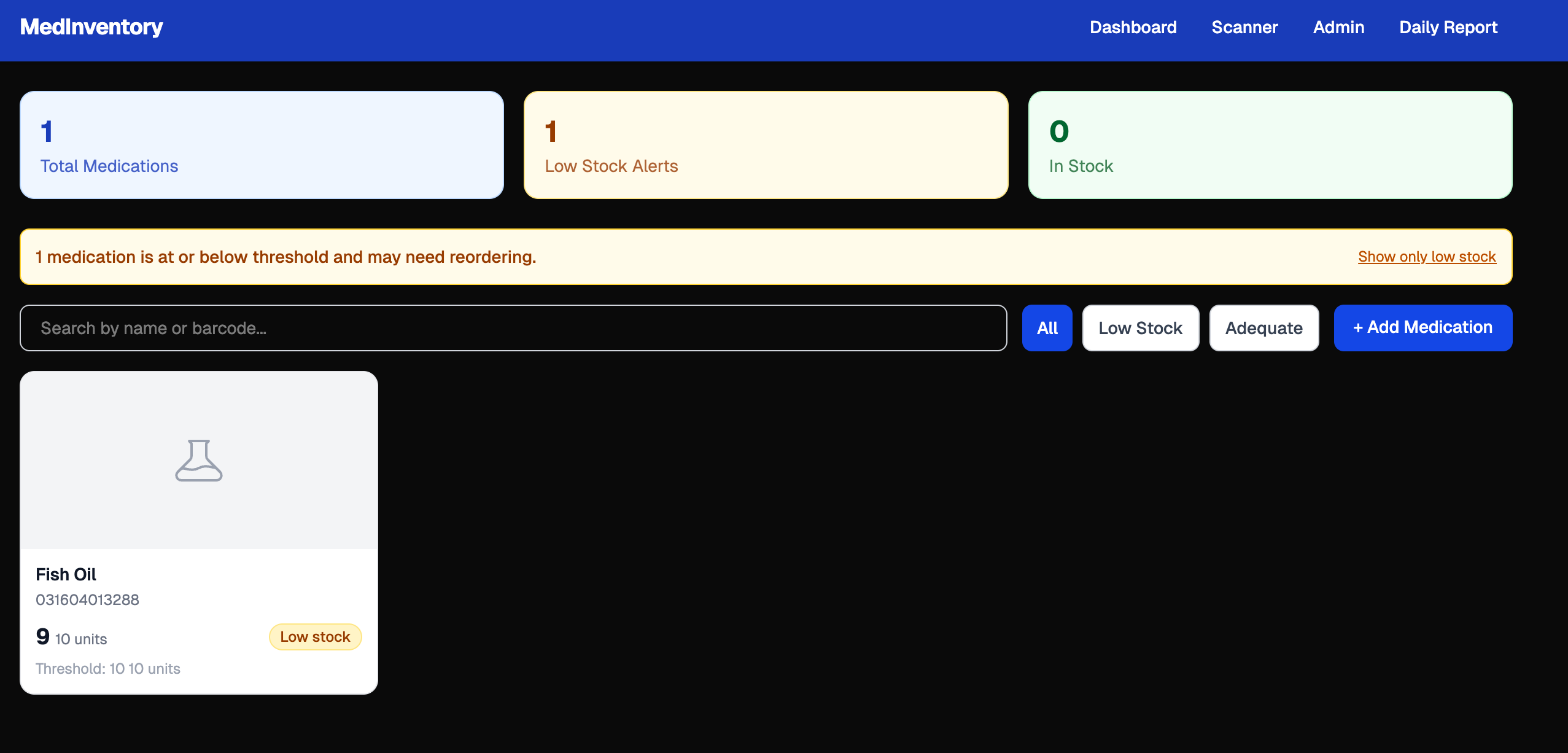 Biola Health Center Inventory System